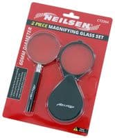 2P Magnifying Glass 60mm Magnifier Reading Lens