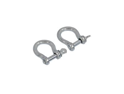 2Pc Bow Galvanised Steel D Shackle 5mm