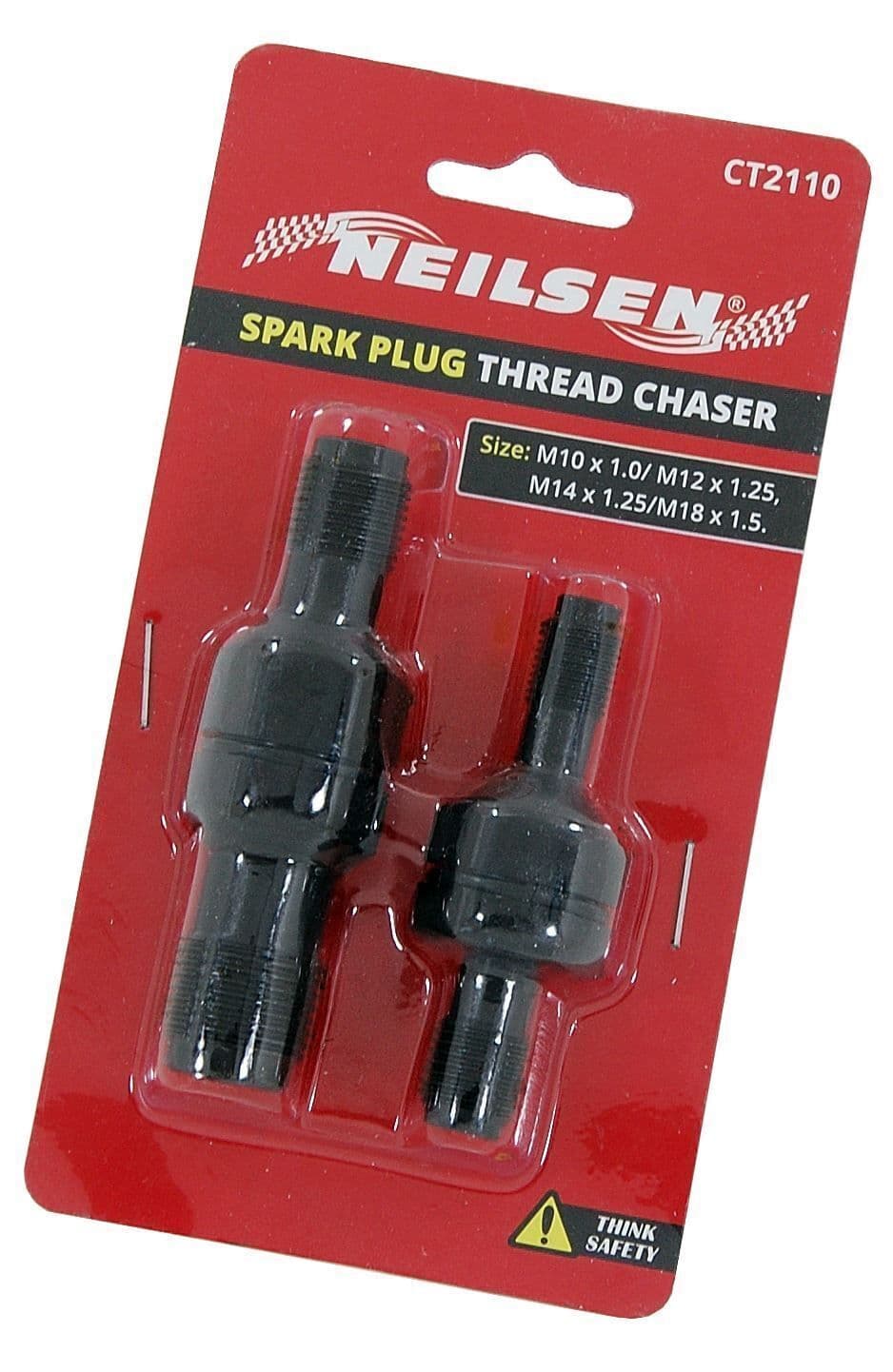2Pc Double Ended Spark Plug Thread Chaser Chasing Tools 10 12 14 & 18mm