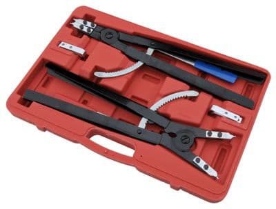 2Pc Snap Ring Plier Set Spring Ratchet Locking Mechanism Circlip