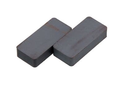 2pc Strong Ceramic Block Magnets - 22 X 47mm & 10mm Deep