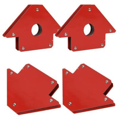 2x Magnetic Welding Holder 4in 50lb & 2x Magnetic Welding Holder 3in 25lb Holding Multi Buy