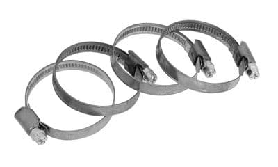30 - 50 mm Jubilee Hose Clip Clamps Mild Steel Zinc- 4Pc