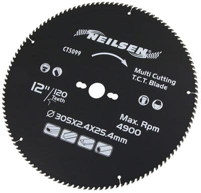 305mm X 25mm 120T Teeth Tct Multi Cutting Mitre Saw Blade