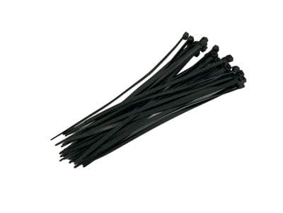 30Pc Cable Zip Ties - 4.8 X 200mm - Black