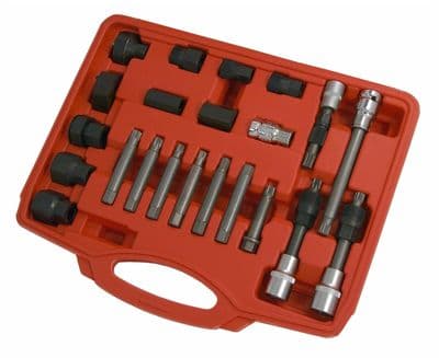 30Pcs Alternator Set Clutch Freewheel Pulley Repair Tool Garage Removal Socket