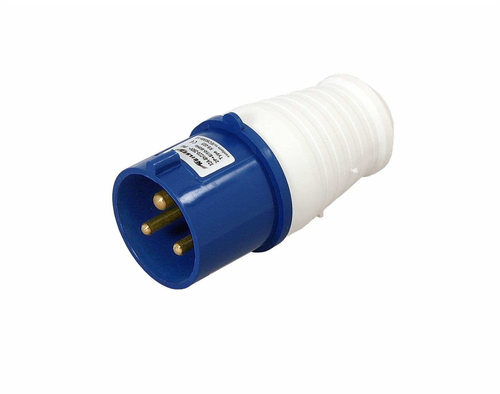 32A 240V 3 Pin Industrial Plug Ip44 Caravans Camping Hook Up Commando Male