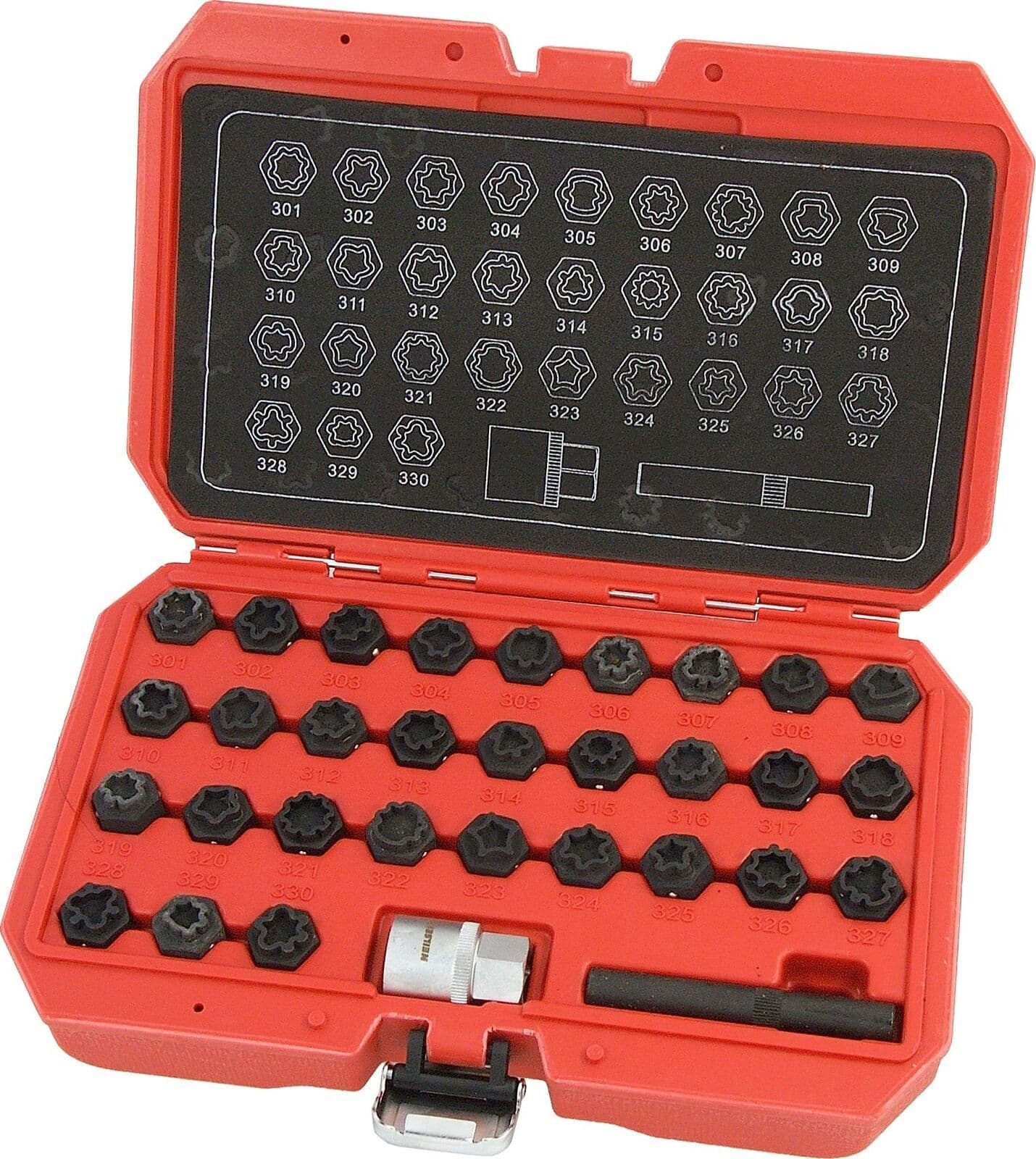 32Pc Rim Lock Socket Set Mercedes Benz Lockable Wheel Nuts