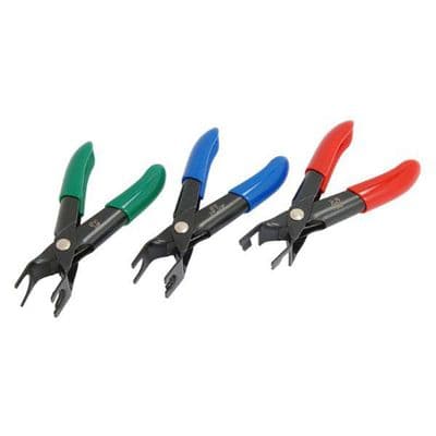 3Pc Car Petrol, Diesel Fuel Line Removal Disconnection Plier Set Tool