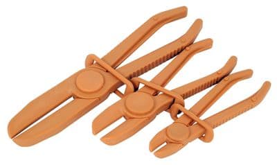 3Pc Flexible Hose Clamp Set Clamping Pliers Radiator Brake Fuel Pipe