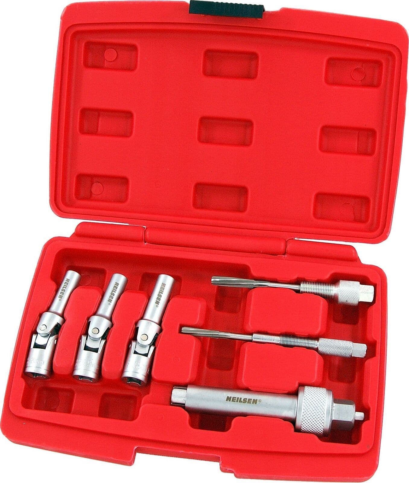 NEW 3PC Glow Plug Puller & Reamer Removal Extractor Kit 8,10 &12mm
