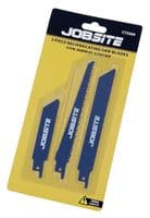 3Pc Reciprocating Saw Blades For Wood, Metal & Plastic Fits Bosch Makita Dewalt