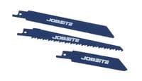 3Pc Reciprocating Saw Blades For Wood, Metal & Plastic Fits Bosch Makita Dewalt