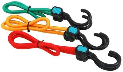 3Pcs Bungee Cord Straps With Hooks - 30