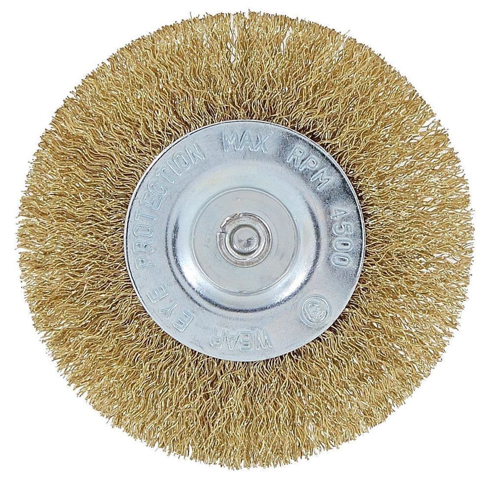 4" 100mm Steel Rotary Wire Wheel