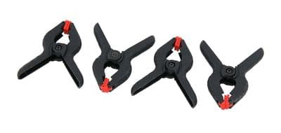 4 Pack Quality Heavy Duty Spring Clamps Nylon Plastic Quick Grips Clips 3-1/2'
