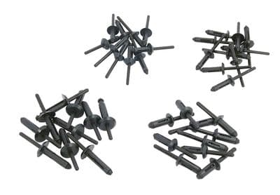 40 Piece Assortment Plastc Rivets For Rivet Gun