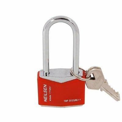 40mm Long Shackle Rhombic Padlock Weather Resistance With 3 Keys