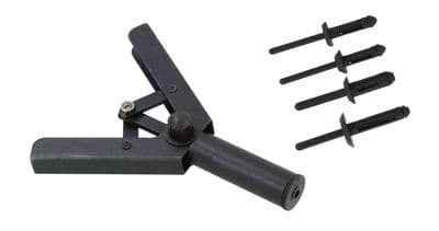 41Pc Plastic Riveter Gun Set Including 40 Assorted Rivets