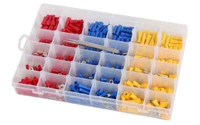 480Pcs Car Wire Assorted Insulated Electrical Terminals Connectors Crimp Box Kit