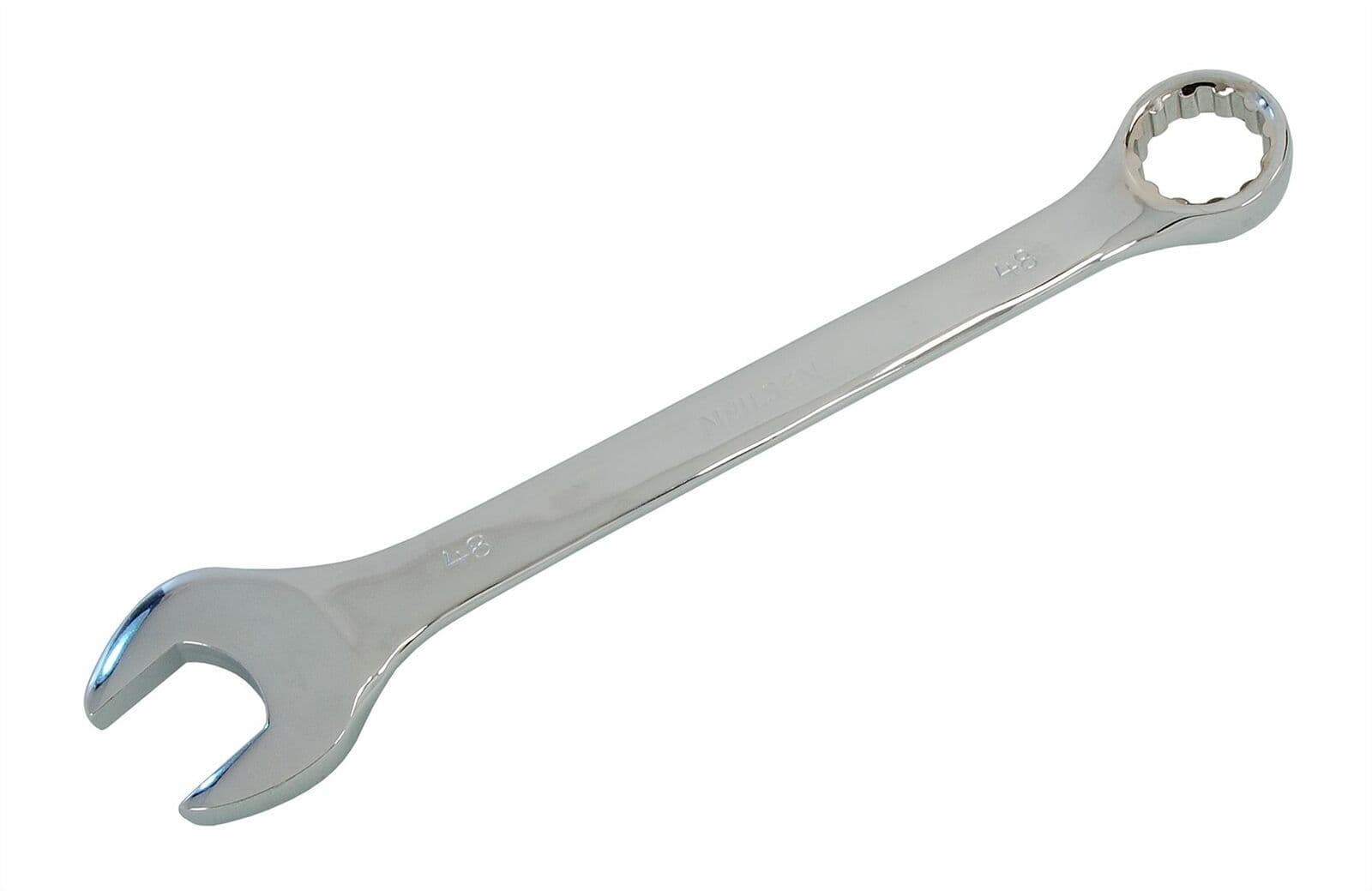 48mm Jumbo Combination Open End & Ring Spanner Fully Polished Finish