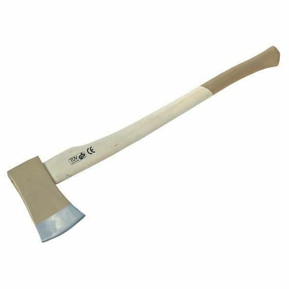 4Lb Tree Log Felling Axe Wooden Handle Hatchet - Splitting Fire Wood