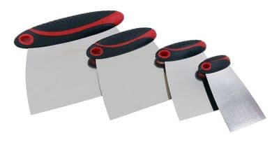 4Pc Car Body Filler Spreader Application Set - Flexible Metal Blades
