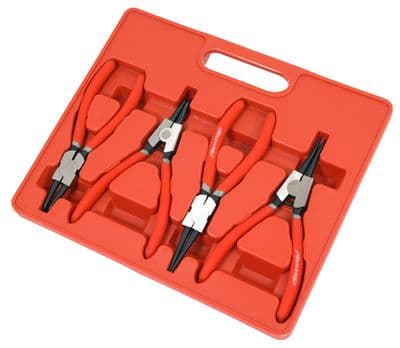 4Pc Circlip Plier Set 7" Snap Ring Circlip Pliers Internal External 175mm