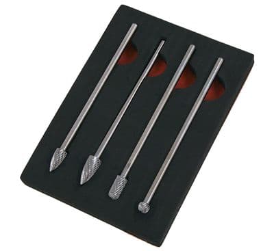 4Pc Extra Long 150mm Hss Rotary Burr Milling Cutter Set