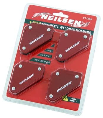 4Pc Magnetic Magnet Arrows Welder Welding Holder 3 Angles Soldering 10Lb