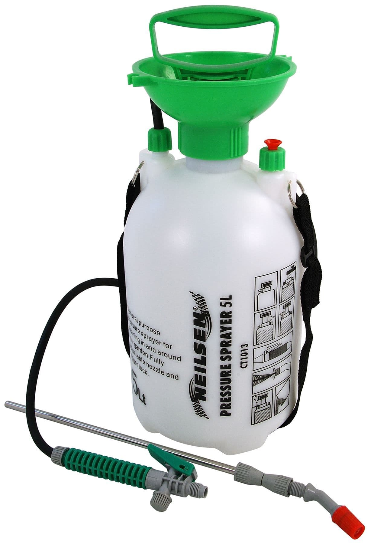 5 Litre Garden Pressure Sprayer Portable Hand Pump Chemical Weed Spray ...