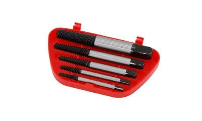 5 Piece Screw Extractor Set Bolt Stud Extractor Broken Damaged Screw Remover