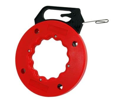 50Ft Fish Tape Pull Draw Through Wire Electrician Conduit Cable Duct Puller Rod