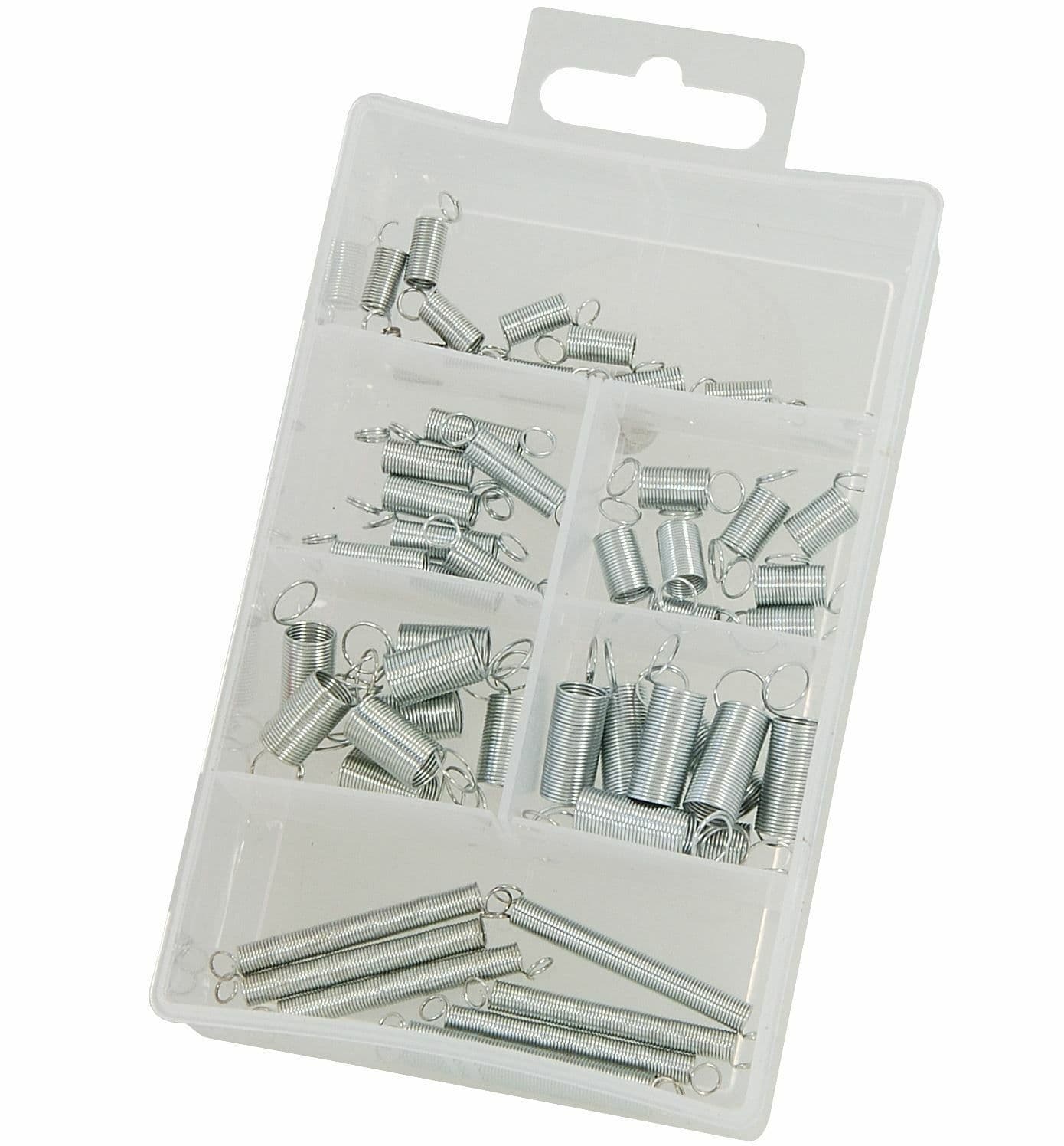 Set 114 Molle Di Compressione, Estensione E Torsione, Acciaio Con Finitura Ossido Nero, Lunghezze 1,3-7,6 Cm, In Custodia - 2