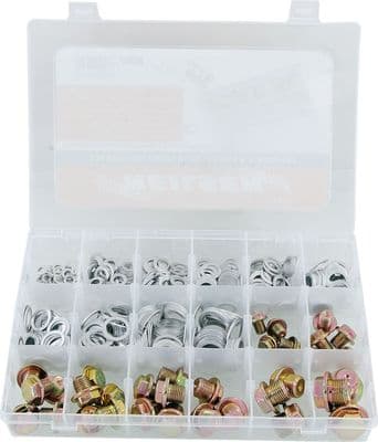 534 Piece Oil Drain Plug Screws & Aluminium O Ring Set