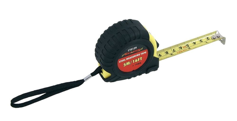 5M / 16Ft Steel Tape Measure Blade 19mm Imperial Metric Scale