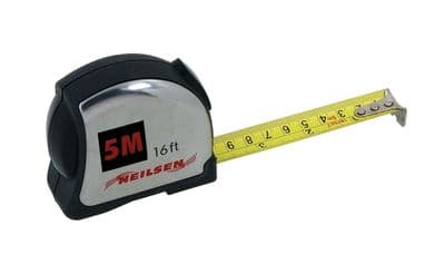 5M Retractable Metal Tape Measure Metric & Imperial Measuring 16Ft
