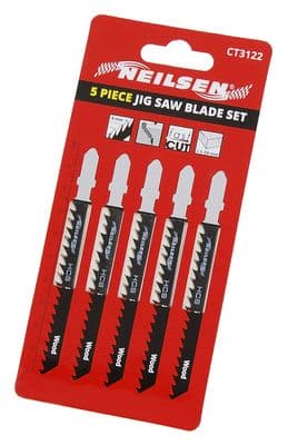 5Pc Jigsaw T Shank Blades Wood T144D Will Fit Bosch, Dewalt, Makita, Festool