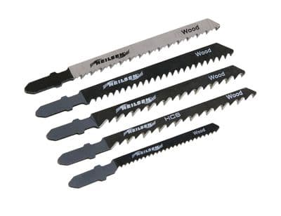 5Pc Jigsaw T Shank Blades Wood Will Fit Bosch, Dewalt, Makita, Festool - T144D