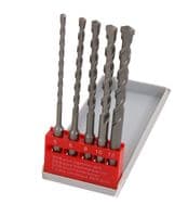 5Pc Sds+ Hammer Drill Bit Set 5mm-12mm Carbide Tipped Sds Plus Masonry Bits