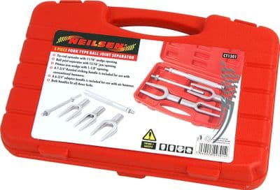 5Pc Tie Track Rod Ball Joint Pitman Splitter Removal Extractor Set Kit