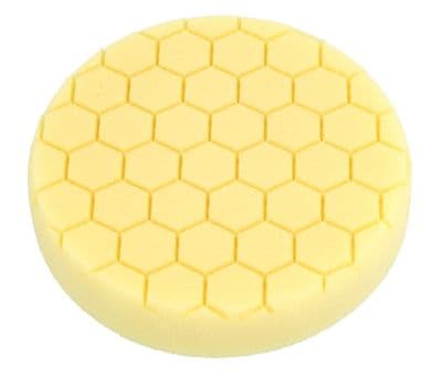 6" (150mm) Medium Soft Hexagon Polishing Foam Pad Velkro Back