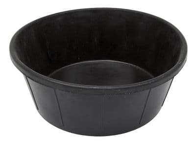 60L Rubber Unbreakable Skip Bucket For Horse Feeding & Water Black