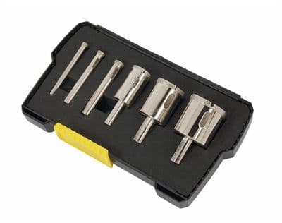 6Pc Diamond Tile & Glass Hole Cutter Holesaw 6-35mm Saw Set 6,8,10,20,28 & 35mm