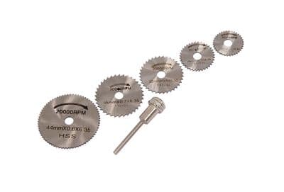 6Pc Hss Saw Disc Cutting Blade Set For Dremel Type Mini Rotary Multi Tool Drill