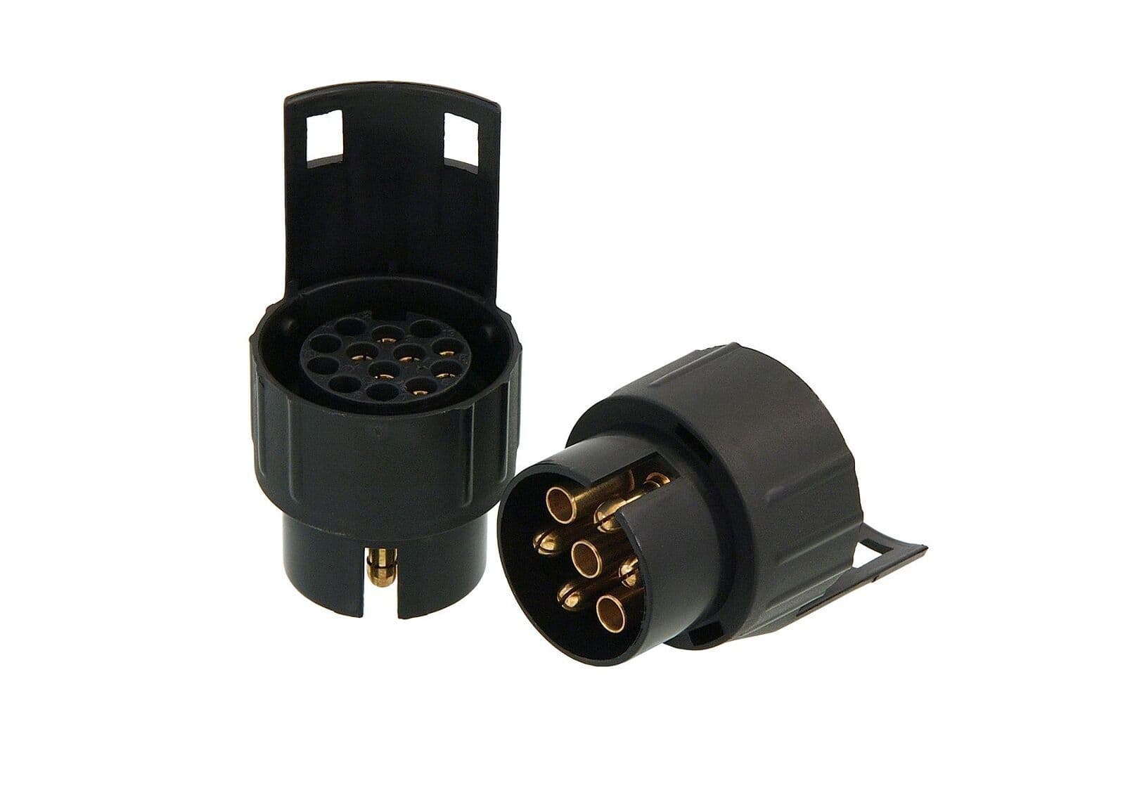 7 To 13 Pin Plug Trailer Truck Electric Adapter Towbar Towing Socket ...