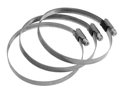70 - 90 mm Jubilee Hose Clip Clamps Mild Steel Zinc- 3Pc