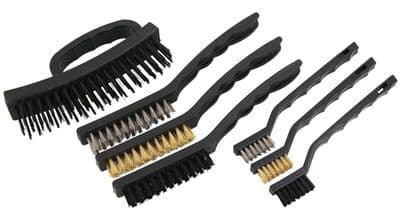 7Pc Multipurpose Mini Wire Hand Brush Ideal For Rust Dirt Removal Set