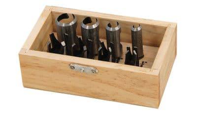 8 Pc Wood Plug Cutter Cutting Set Dowel Maker Cutting Tools 9.5mm Shank