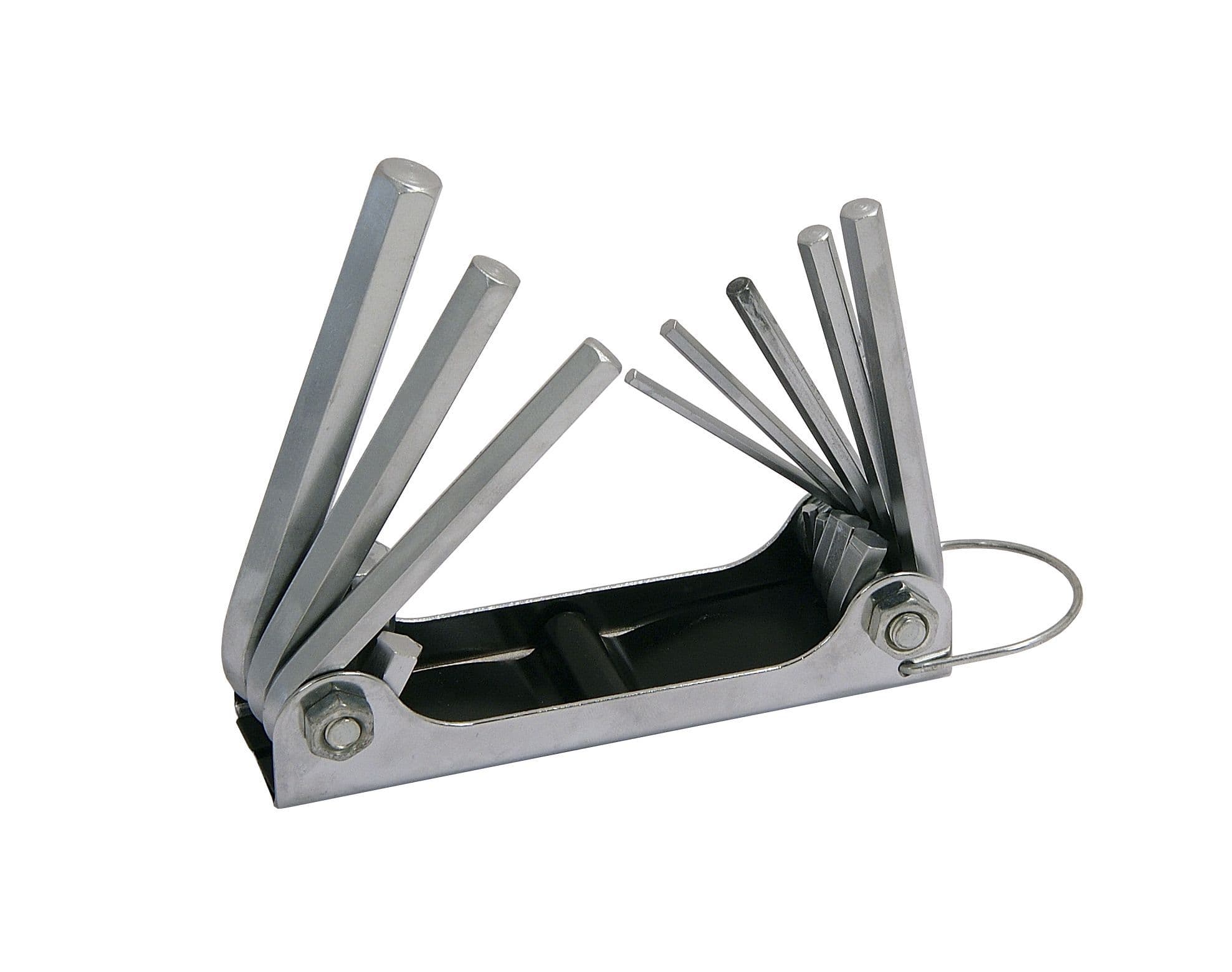 8 Piece Folding Hex Allen Key Tool Set 2 5 3 4 5 6 7 8 & 10mm